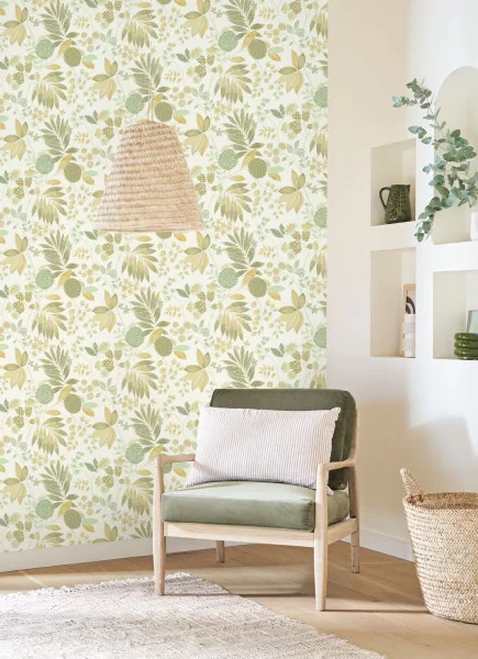 Palm Springs Wallpaper - Vert Cactus by Palm Springs Wallpaper - Vert Cactus from