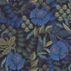 blue botanical wallpaper from casadeco