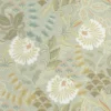 green botanical wallpaper from casadeco