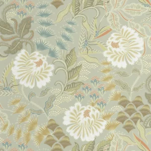 green botanical wallpaper from casadeco