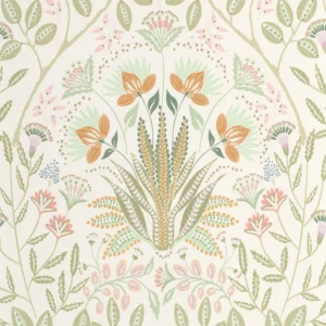green botanical wallpaper from casadeco