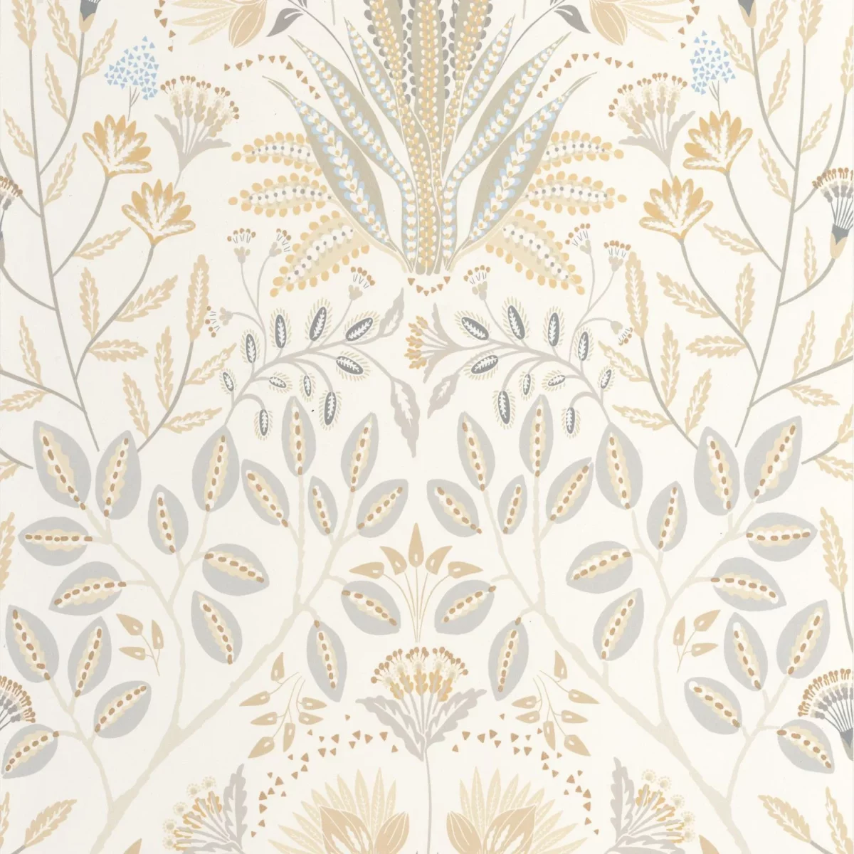 Lords Wallpaper - Naturel by neutral botanical wallpaper from casadeco