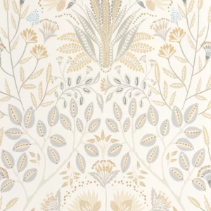 neutral botanical wallpaper from casadeco