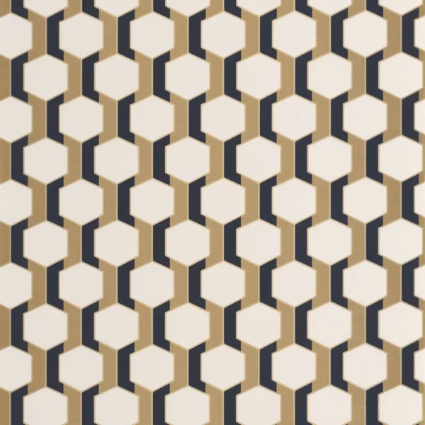 Hamilton Wallpaper - Mordore by neutral geometric wallpaper from casadeco