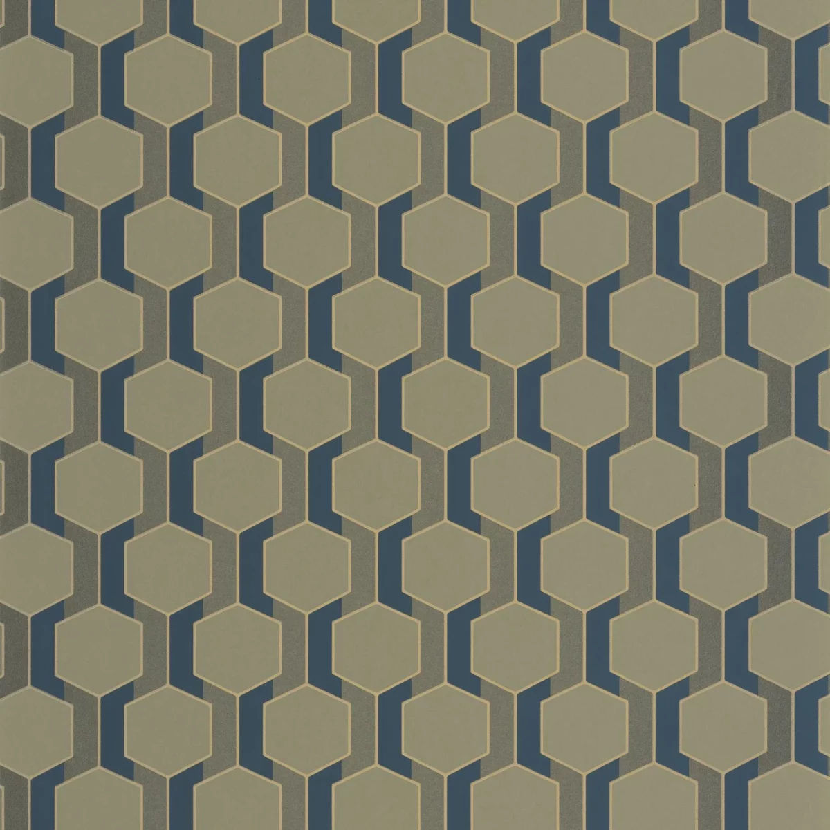 Hamilton Wallpaper - Vert Kaki by green geometric wallpaper from casadeco