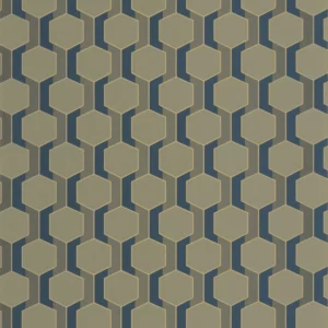 green geometric wallpaper from casadeco