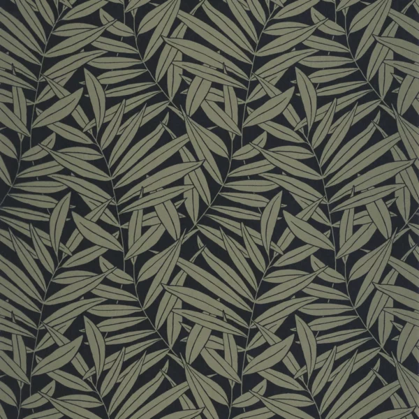 Preston Wallpaper - Vert Kaki by green botanical wallpaper from casadeco