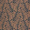 orange botanical wallpaper from casadeco