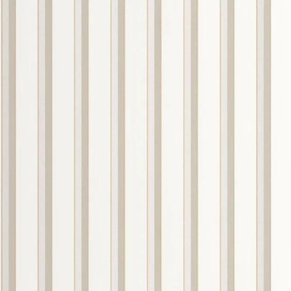 Country Club Wallpaper - Naturel by white striped wallpaper from casadeco