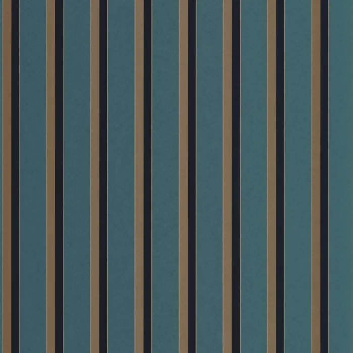 Country Club Wallpaper - Bleu Paon swatch