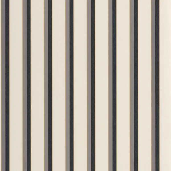 Country Club Wallpaper - Noir Naturel by white striped wallpaper from casadeco