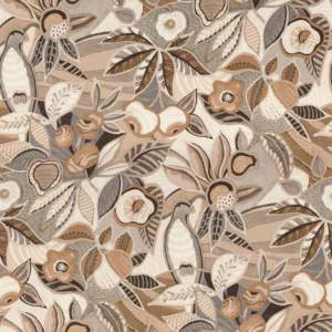 neutral botanical wallpaper from casamance