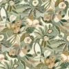 green botanical wallpaper from casamance