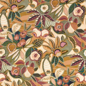 multicolour botanical wallpaper from casamance