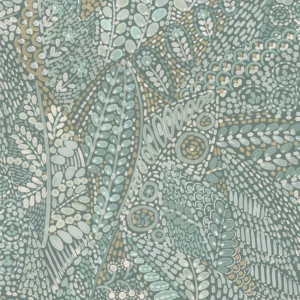 green contemporary wallpaper from casamance