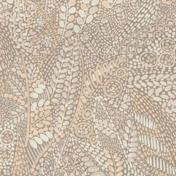 Talavera Wallpaper - Marron Glacé by neutral contemporary wallpaper from casamance