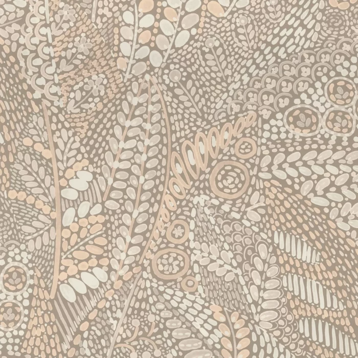 Talavera Wallpaper - Marron Glacé fabric swatch 76310916