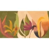 green botanical wallpaper from casamance