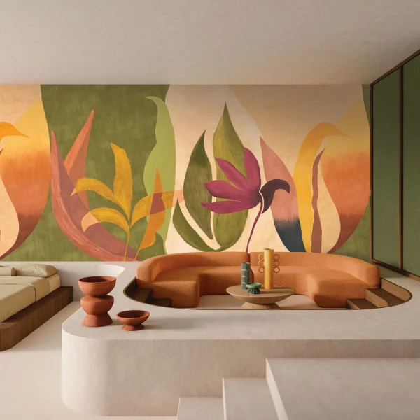 Nahua Wallpanel - Kaki / Ocre by Nahua Wallpanel - Kaki / Ocre from