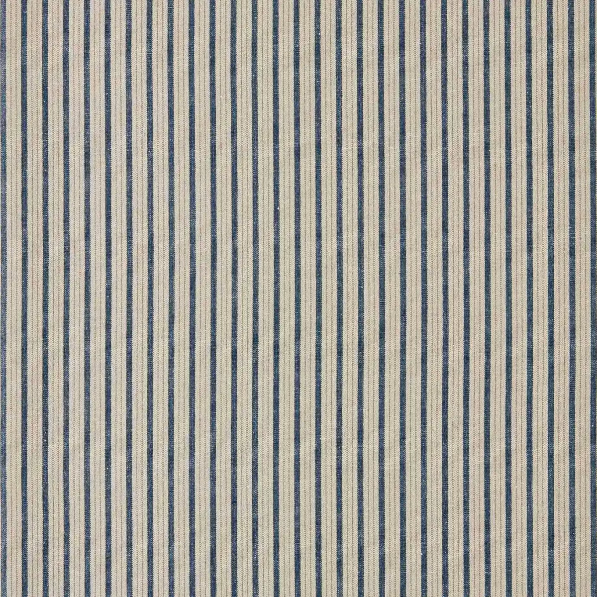 blue striped cotton fabric from Sanderson