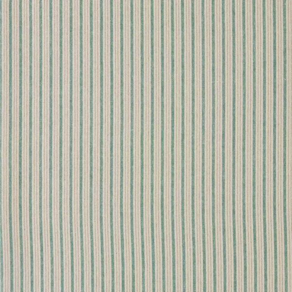 blue striped cotton fabric from Sanderson