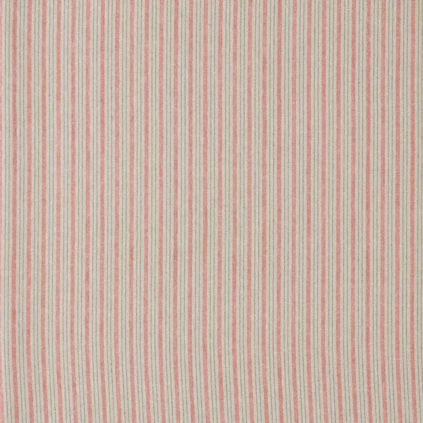 pink striped cotton fabric from Sanderson