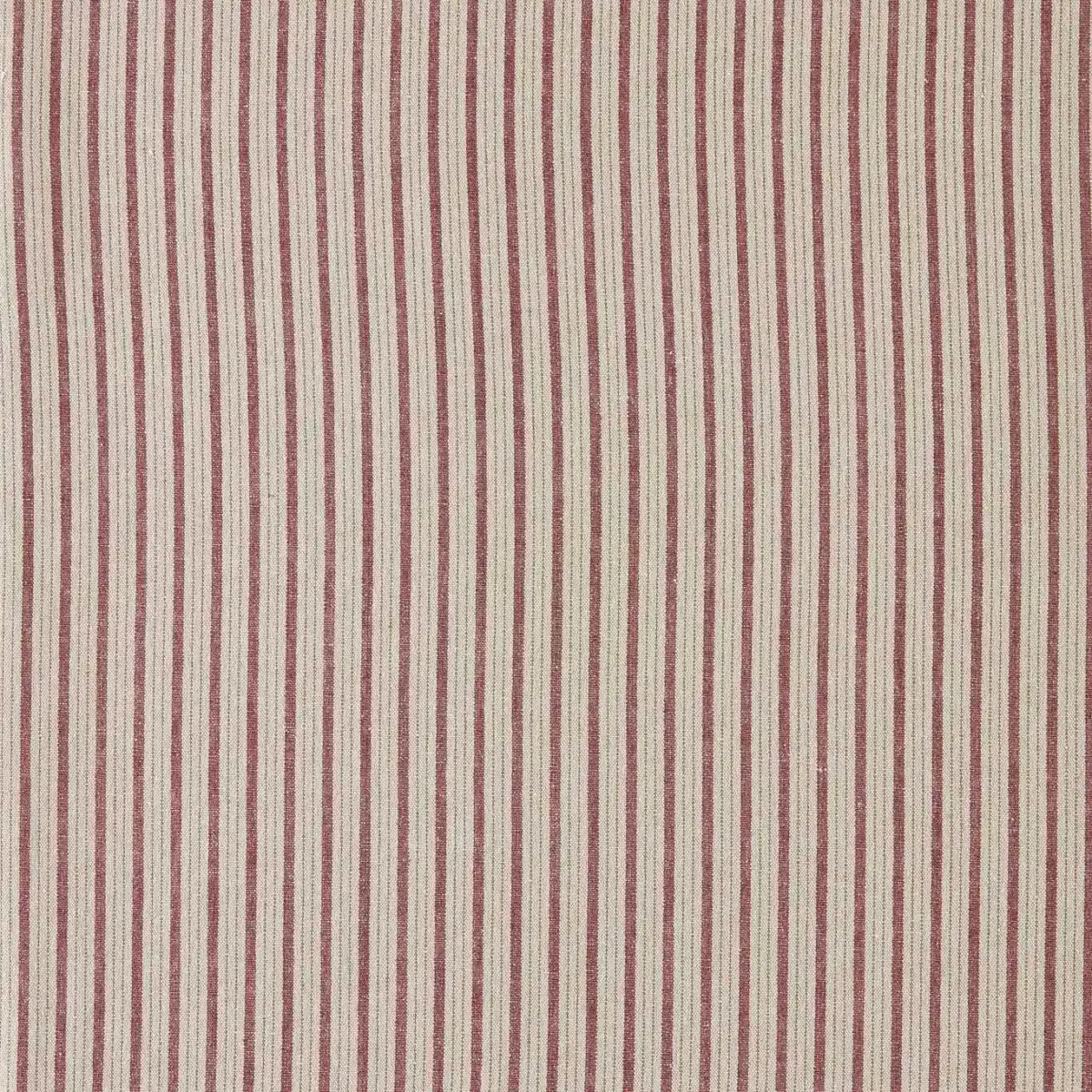 Tetbury Stripe Fabrics - Wisteria by red striped cotton fabric from Sanderson