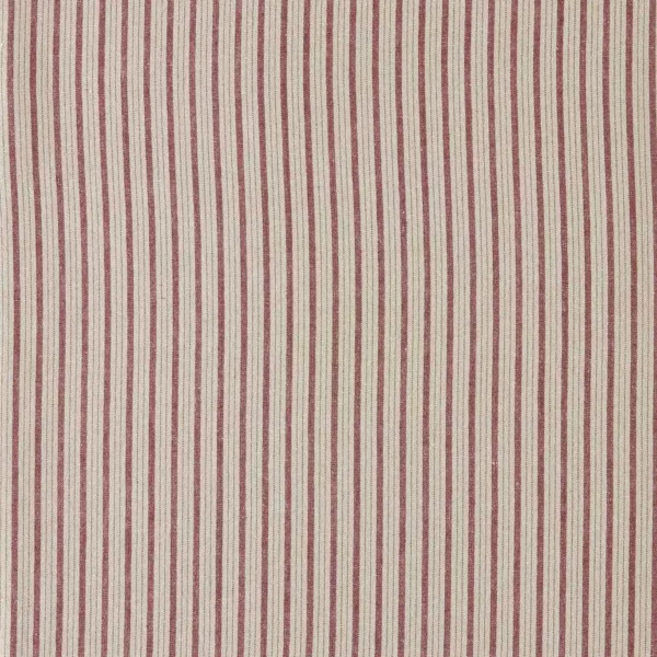 Tetbury Stripe Fabrics - Wisteria by red striped cotton fabric from Sanderson