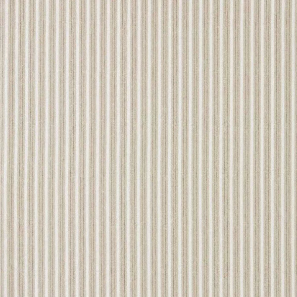 Tetbury Stripe Fabrics - Gritstone by neutral striped cotton fabric from Sanderson