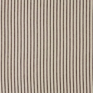 brown striped cotton fabric from Sanderson