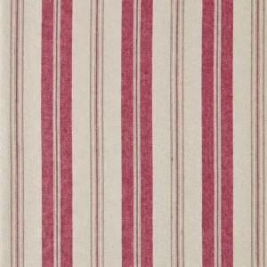 red striped cotton fabric from Sanderson