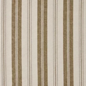 brown striped cotton fabric from Sanderson