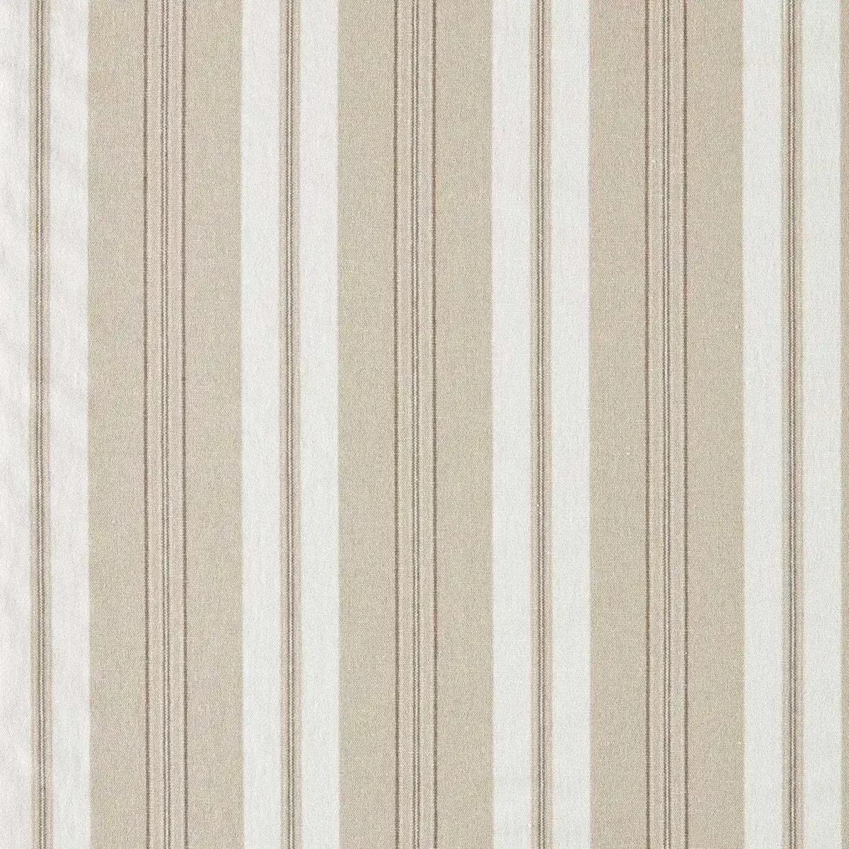 Highgrove Stripe Fabrics - Gritstone by neutral striped cotton fabric from Sanderson