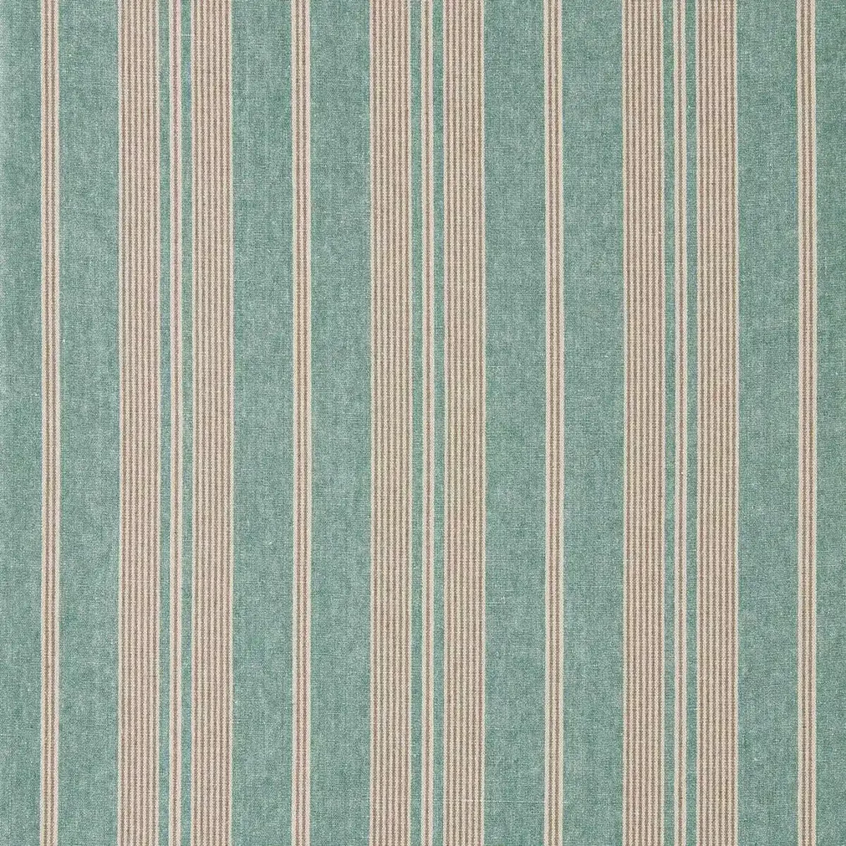 blue striped linen fabric from Sanderson