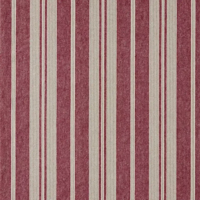 Amberley Stripe Fabrics - Madder swatch