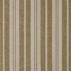 brown striped linen fabric from Sanderson