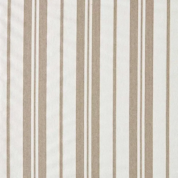 Amberley Stripe Fabrics - Gritstone by neutral striped linen fabric from Sanderson