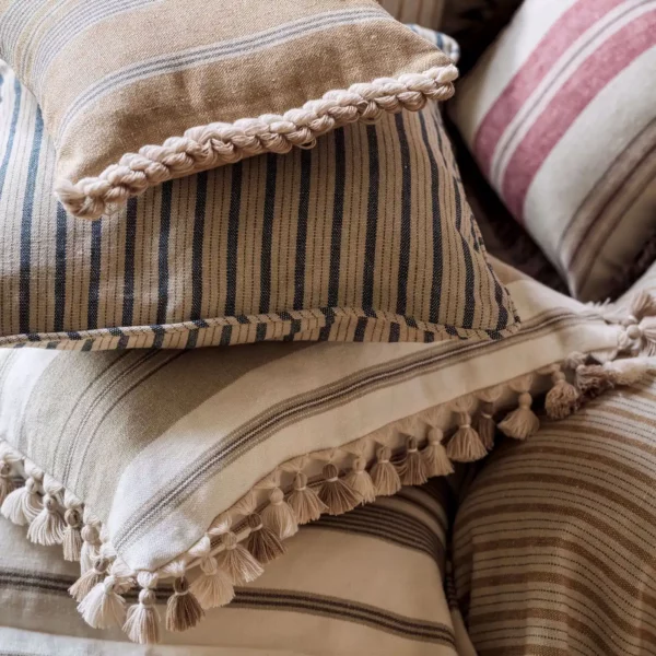 Amberley Stripe Fabrics - Mineral Blue by Amberley Stripe Fabrics - Mineral Blue from