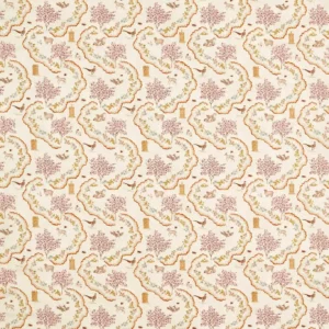 pink animal cotton fabric from Sanderson