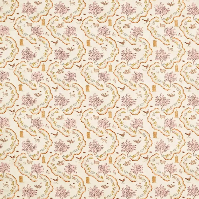 Wildflower Meadow Fabric - Maple swatch