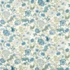 blue botanical cotton fabric from Sanderson