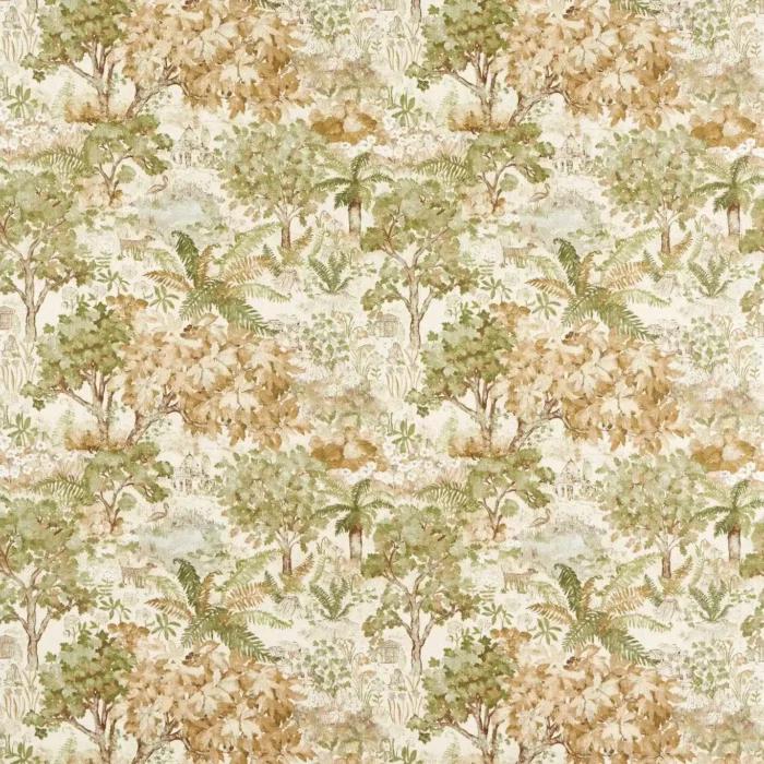 The Stumpery Fabric - Lichen swatch