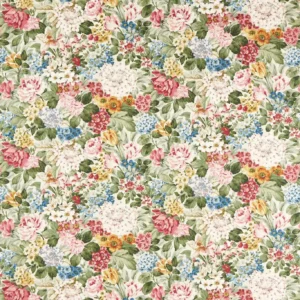 multicolour botanical printed fabric from Sanderson