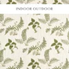 green botanical printed fabric from Sanderson