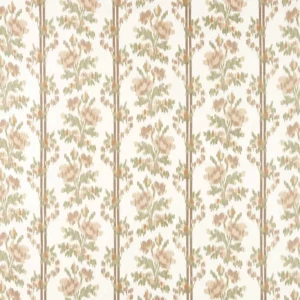 brown botanical printed fabric from Sanderson