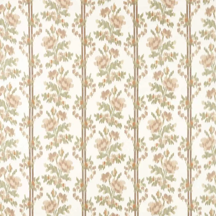 Apothecary Rose Fabric - Parchment / Olivine swatch
