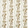 blue botanical embroideried fabric from Sanderson