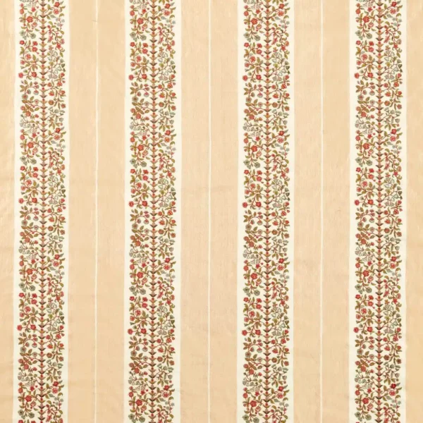 Pergola Embroidery Fabric - High Tea by orange botanical embroideried fabric from Sanderson