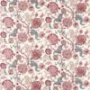 red botanical cotton fabric from Sanderson