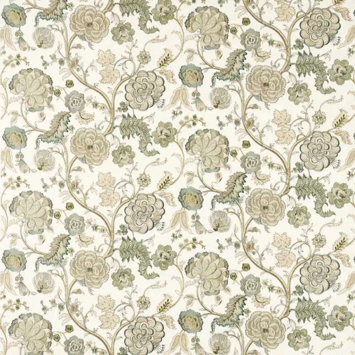 Salisbury Embroidery Fabric - Yew Green swatch